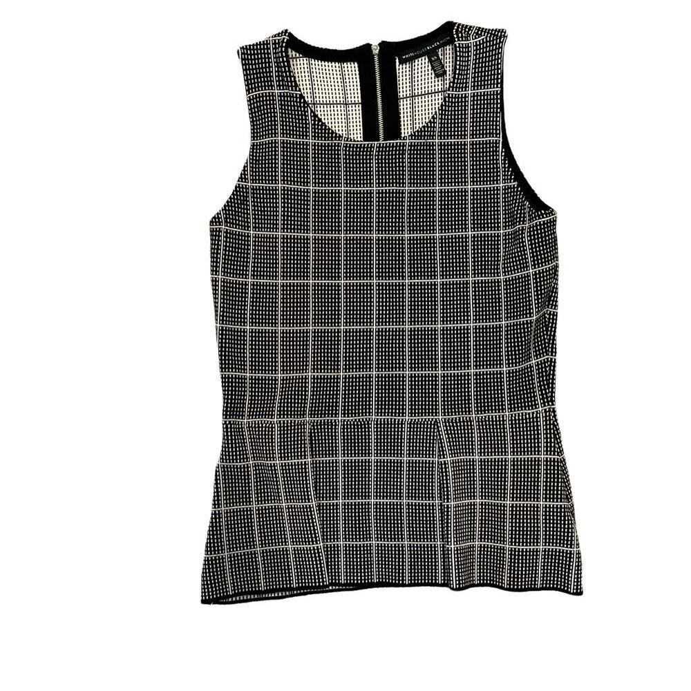 White House Black Market Peplum Sleeveless Top, XS